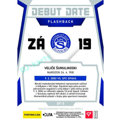 2022/23 Sportzoo Fortuna Liga 2. série #DF-3 Veliče Šumulikovski Debut Date Flashback Limited xxx/149