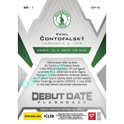 2023/24 Sportzoo Fortuna Liga 2. série #DF-4 Kamil Čontofalský Debut Date Flashback