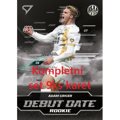 2024/25 Sportzoo Chance Liga 2. série kompletní set 9ks Debut Date Rookie