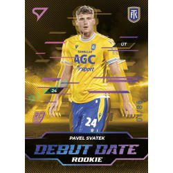2024/25 Sportzoo Chance Liga 2. série #DD-3 Pavel Svatek Debut Date Rookie Pink xx/85