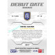 2024/25 Sportzoo Chance Liga 2. série #DD-3 Pavel Svatek Debut Date Rookie
