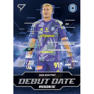 2024/25 Sportzoo Chance Liga 2. série #DD-5 Jan Koutný Debut Date Rookie