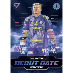 2024/25 Sportzoo Chance Liga 2. série #DD-5 Jan Koutný Debut Date Rookie Pink xx/85