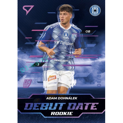 2024/25 Sportzoo Chance Liga 2. série #DD-6 Adam Dohnálek Debut Date Rookie Pink xx/85