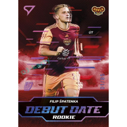 2024/25 Sportzoo Chance Liga 2. série #DD-9 Filip Špatenka Debut Date Rookie Pink xx/85