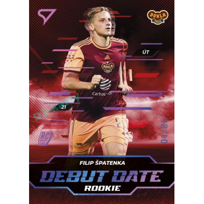 2024/25 Sportzoo Chance Liga 2. série #DD-9 Filip Špatenka Debut Date Rookie Pink xx/85