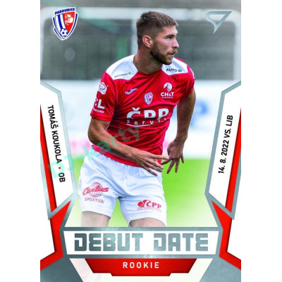 2022/23 Sportzoo Fortuna Liga 2. série #DR-17 Tomáš Koukola Debut Date Rookie