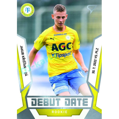 2022/23 Sportzoo Fortuna Liga 2. série #DR-23 Jakub Křišťan Debut Date Rookie