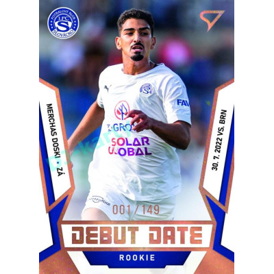 2022/23 Sportzoo Fortuna Liga 2. série #DR-08 Merchas Doski Debut Date Rookie Limited xxx/149