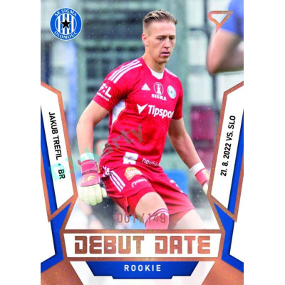 2022/23 Sportzoo Fortuna Liga 2. série #DR-11 Jakub Trefil Debut Date Rookie Limited xxx/149