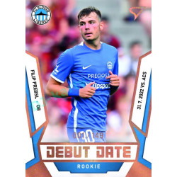 2022/23 Sportzoo Fortuna Liga 2. série #DR-12 Filip Prebsl Debut Date Rookie Limited xxx/149