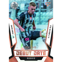 2022/23 Sportzoo Fortuna Liga 2. série #DR-15 David Krch Debut Date Rookie Limited xxx/149