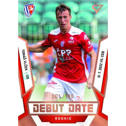 2022/23 Sportzoo Fortuna Liga 2. série #DR-18 Tomáš Vlček Debut Date Rookie Limited xxx/149