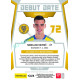 2022/23 Sportzoo Fortuna Liga 2. série #DR-20 Nedeljko Kovinič Debut Date Rookie Limited xxx/149
