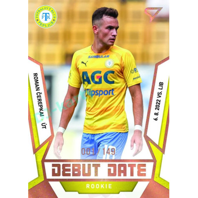 2022/23 Sportzoo Fortuna Liga 2. série #DR-24 Roman Čerepkai Debut Date Rookie Limited xxx/149