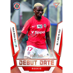 2022/23 Sportzoo Fortuna Liga 2. série #DR-26 Wale Mussa Alli Debut Date Rookie Limited xxx/149