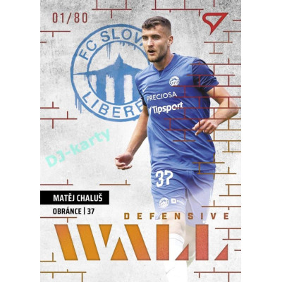 2023/24 Sportzoo Fortuna Liga 2. série #DW-13 Matěj Chaluš Defensive Wall Limited xx/80