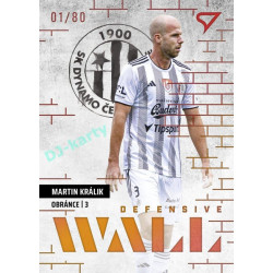 2023/24 Sportzoo Fortuna Liga 2. série #DW-18 Martin Králik Defensive Wall Limited xx/80