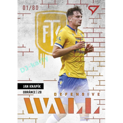 2023/24 Sportzoo Fortuna Liga 2. série #DW-21 Jan Knapík Defensive Wall Limited xx/80