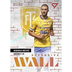 2023/24 Sportzoo Fortuna Liga 2. série #DW-22 Nemanja Mićević Defensive Wall Limited xx/80