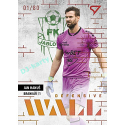 2023/24 Sportzoo Fortuna Liga 2. série #DW-23 Jan Hanuš Defensive Wall Limited xx/80