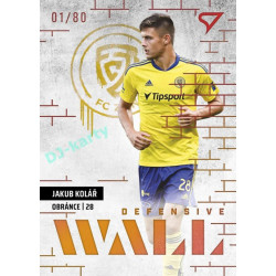 2023/24 Sportzoo Fortuna Liga 2. série #DW-26 Jakub Kolář Defensive Wall Limited xx/80