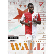 2023/24 Sportzoo Fortuna Liga 2. série #DW-04 Igoh Ogbu Defensive Wall Limited xx/80