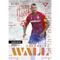 2023/24 Sportzoo Fortuna Liga 2. série #DW-05 Lukáš Hejda Defensive Wall Limited xx/80