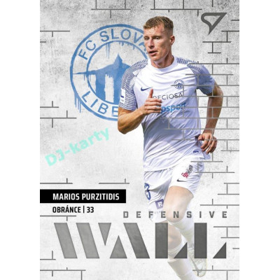 2023/24 Sportzoo Fortuna Liga 2. série #DW-14 Marios Purzitidis Defensive Wall