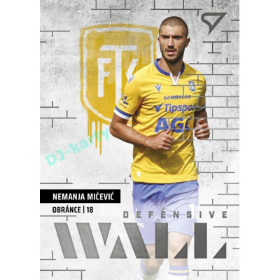 2023/24 Sportzoo Fortuna Liga 2. série #DW-22 Nemanja Mićević Defensive Wall