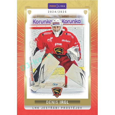 2024/25 Goal Cards Maxa liga 1. série #PRO-03 Denis Irgl Parallel 1of40
