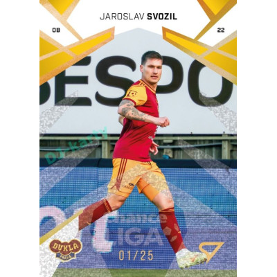 2024/25 Sportzoo Chance Liga 2. série #362 Jaroslav Svozil Gold Glitter xx/25