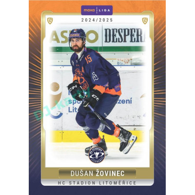2024/25 Goal Cards Maxa liga 1. série #LIT-04 Dušan Žovinec Parallel 1of40