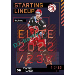 2023/24 Sportzoo ELH 2. serie #SL-90 Marko Daňo Starting Lineup 2nd period 1of60