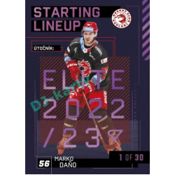 2023/24 Sportzoo ELH 2. serie #SL-90 Marko Daňo Starting Lineup 3rd period 1of30
