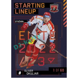2023/24 Sportzoo ELH 2. serie #SL-88 Oliver Okuliar Starting Lineup 2nd period 1of60
