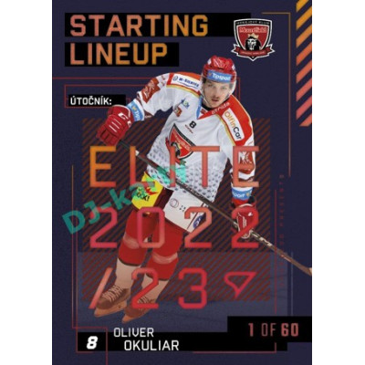 2023/24 Sportzoo ELH 2. serie #SL-88 Oliver Okuliar Starting Lineup 2nd period 1of60