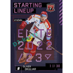 2023/24 Sportzoo ELH 2. serie #SL-88 Oliver Okuliar Starting Lineup 3rd period 1of30