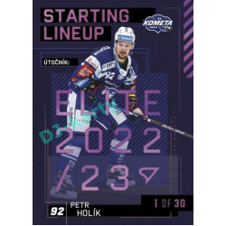 2023/24 Sportzoo ELH 2. serie #SL-89 Petr Holík Starting Lineup 3rd period 1of30