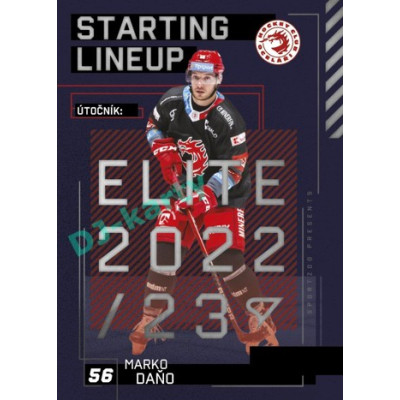 2023/24 Sportzoo ELH 2. serie #SL-90 Marko Daňo Starting Lineup