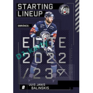2023/24 Sportzoo ELH 2. serie #SL-86 Uvis Janis Balinskis Starting Lineup