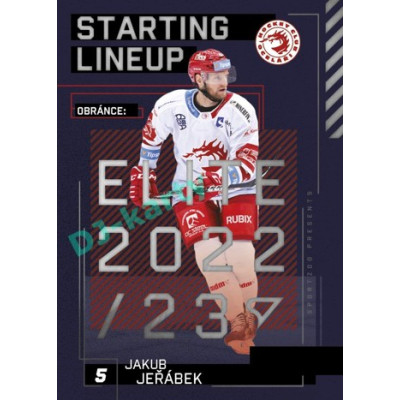 2023/24 Sportzoo ELH 2. serie #SL-87 Jakub Jeřábek Starting Lineup