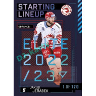 2023/24 Sportzoo ELH 2. serie #SL-87 Jakub Jeřábek Starting Lineup 1st period 1of120