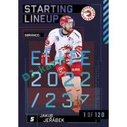 2023/24 Sportzoo ELH 2. serie #SL-87 Jakub Jeřábek Starting Lineup 1st period 1of120