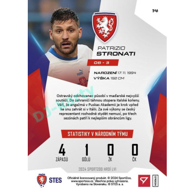 2024 Sportzoo HRDÍ LVI #14 Patrizio Stronati