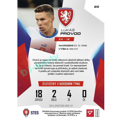 2024 Sportzoo HRDÍ LVI #23 Lukáš Provod
