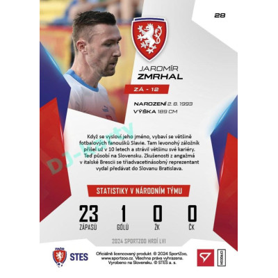 2024 Sportzoo HRDÍ LVI #28 Jaromír Zmrhal
