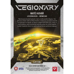 2024 Sportzoo HRDÍ LVI #LN-02 Matěj Kovář Legionary
