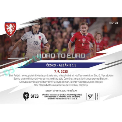 2024 Sportzoo HRDÍ LVI #RE-08 Česko - Albánie 1:1 Road to EURO