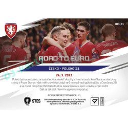 2024 Sportzoo HRDÍ LVI #RE-01 Česko - Polsko 3:1 Road to EURO